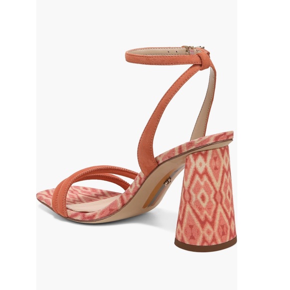Sam Edelman Kia Strappy Sandals Terracotta Pink With Pattern Women’s Size 9 - Picture 8 of 14